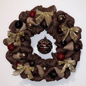 Handmade Burlap Wreath